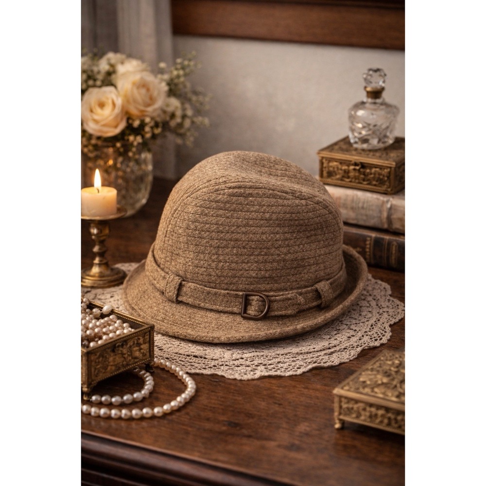 Vintage Knox‎ Premier Quality Fedora Hat Brown Wool Felt Classic Men's
